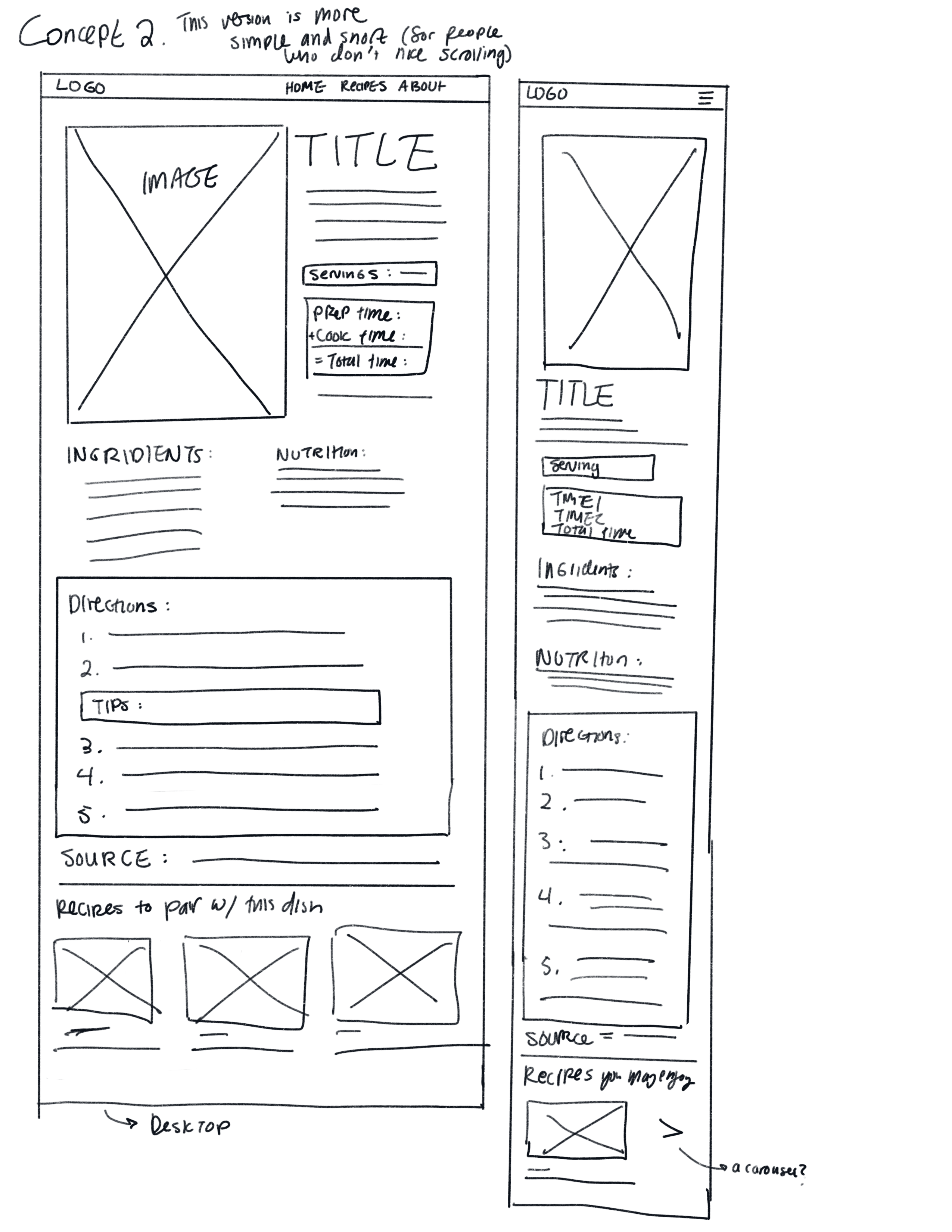 low-fidelity prototype concept 2